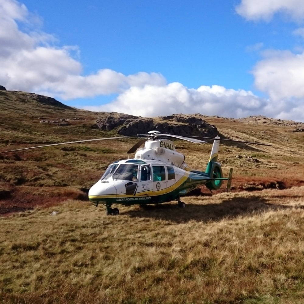 Picture of an air ambulance helicopter
