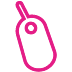 FAQ computer mouse icon in pink