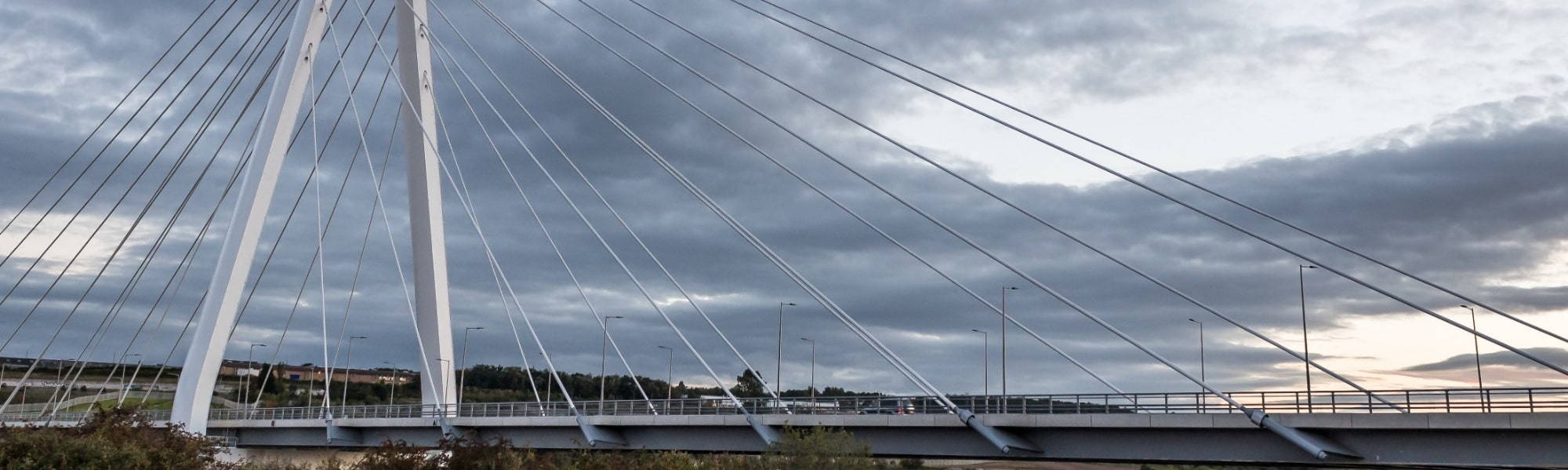 picture of the Northern Spire bridge in Sunderland