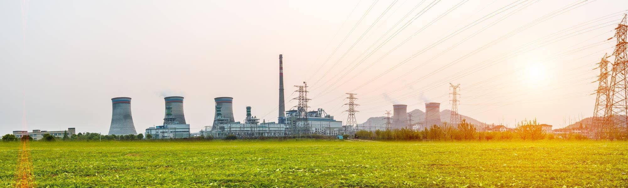 distant photo of power station